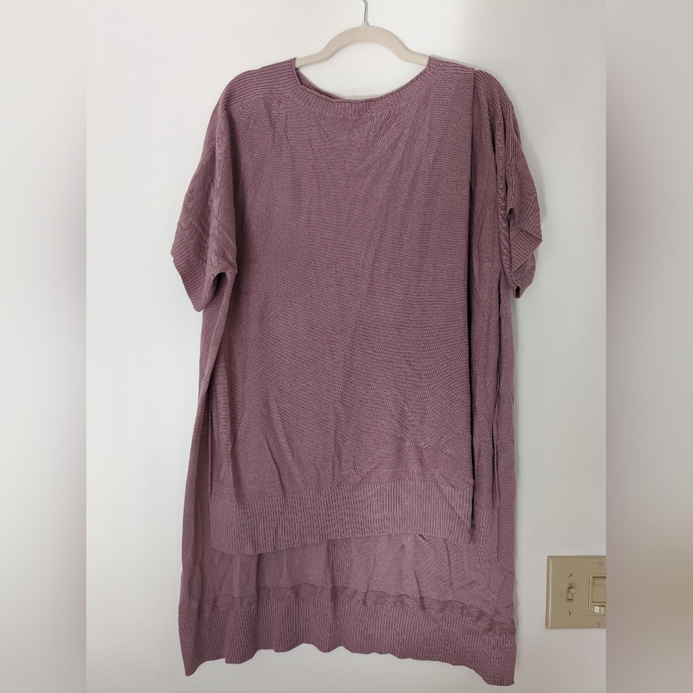 Lululemon Mauve High Low Sweater Tunic